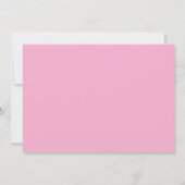 Minimalistische Moderne Elegante Roze Strik 2e Ver Kaart (Achterkant)
