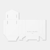 Minimalistische Moderne Elegante Trouwdag Bedankdoosjes (Uitgevouwen)