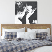 Minimalistische Moderne Elegante Vierkante Foto Br Canvas Afdruk (Insitu (Slaapkamer))
