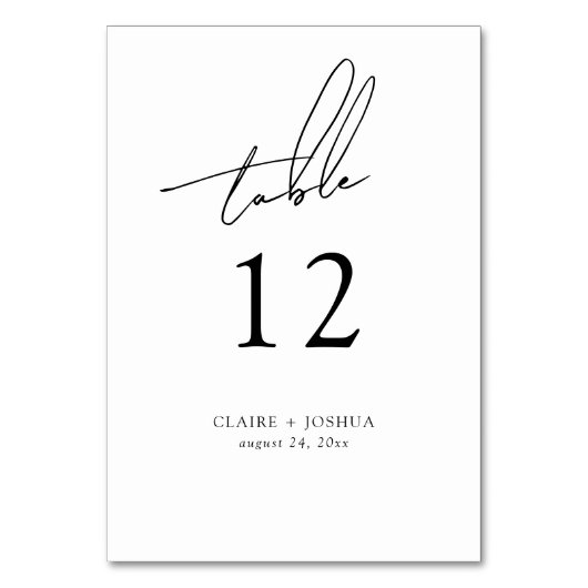Minimalistische moderne en speelse script kaart (Voorkant)