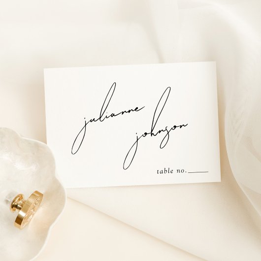 Minimalistische moderne en speelse script kaart