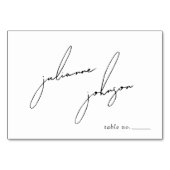 Minimalistische moderne en speelse script kaart (Voorkant)