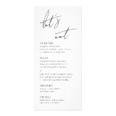 Minimalistische moderne en speelse script reclamekaart (Voorkant)