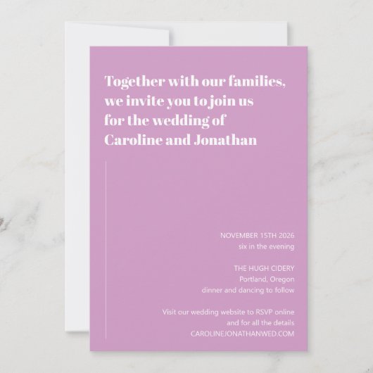 Minimalistische moderne esthetische enkelvoudige b kaart (Voorkant)