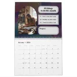 Minimalistische moderne evenementenfoto 2026 mijlp kalender