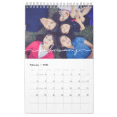 Minimalistische moderne familie fotokalender 2025 kalender (Feb 2026)