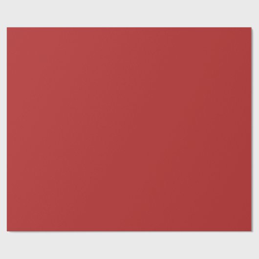 Minimalistische moderne Firebrick Red Cadeaupapier (Vlak)