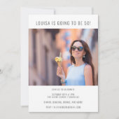 Minimalistische moderne foto 50e verjaardag kaart (Voorkant)