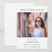 Minimalistische moderne foto 50e verjaardag kaart (Voorkant / Achterkant)