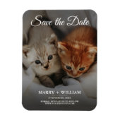 Minimalistische moderne foto Bewaar de datum huwel Magneet (Verticaal)