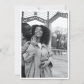 Minimalistische moderne foto bewaar de datum kaart (Achterkant)