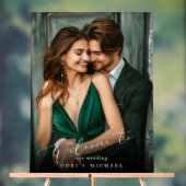 Minimalistische moderne foto bruiloft welkom acryl bord (Neutraal)