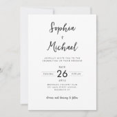 Minimalistische moderne foto Details QR Website br Kaart (Voorkant)