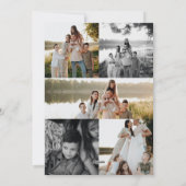 Minimalistische moderne foto familie kerst Kaart (Achterkant)