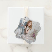 Minimalistische moderne foto Happy Easter Bedankjes Labels (In situ)