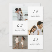 Minimalistische moderne foto-huwelijksuitnodiging kaart (Voorkant)