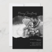 Minimalistische moderne foto kerst Kaart (Voorkant)