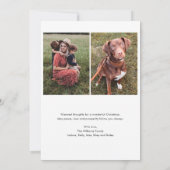 Minimalistische moderne foto kerstvakantie Kaart (Achterkant)