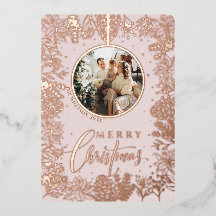 Minimalistische moderne foto roze kerst