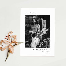 Minimalistische moderne foto Save the Date