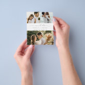 Minimalistische moderne foto Save the Date uitnodi Flyer (Hand)