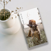 Minimalistische moderne fotografie, volledige foto visitekaartje