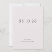 Minimalistische moderne fototrouw  save the date (Achterkant)