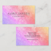 Minimalistische moderne gegraveerde textuur visitekaartje (Voorkant / Achterkant)