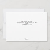 Minimalistische Moderne Gelukkige Vaders Dag 2 Fot Feestdagenkaart (Achterkant)