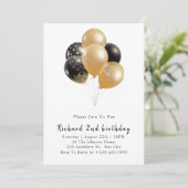 Minimalistische moderne gelukkige verjaardag kaart (Staand voorkant)