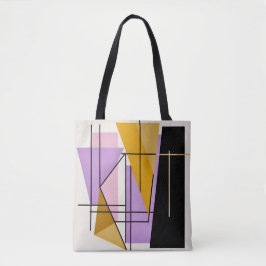 Minimalistische moderne geometrische driehoeken st tote bag