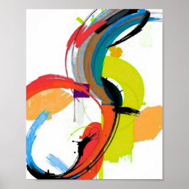 Minimalistische moderne geometrische kunstposter poster