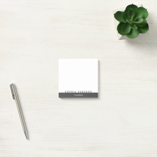 Minimalistische moderne gepersonaliseerde post die post-it® notes (Kantoor)