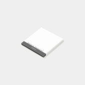 Minimalistische moderne gepersonaliseerde post die post-it® notes (Schuin)