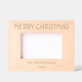 Minimalistische moderne gepersonaliseerde vrolijke gegraveerde lijstjes (Voorkant)