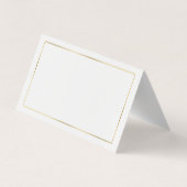 Minimalistische moderne gouden glittercirkel Logo Visitekaartje (Achterkant)