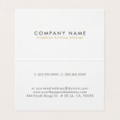 Minimalistische moderne gouden glittercirkel Logo Visitekaartje (Binnenkant ongevouwen)