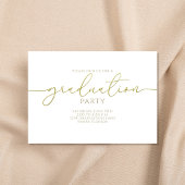 Minimalistische Moderne Gouden Schrift Simpel Kaart