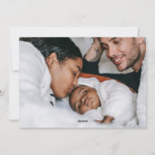 Minimalistische, moderne, groene Typografie brede  Feestdagenkaart (Achterkant)