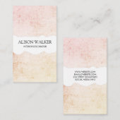 Minimalistische Moderne Grunge Visitekaartje (Voorkant / Achterkant)