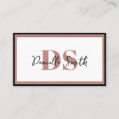 Minimalistische moderne Haarstylist afspraak Visitekaartje (Voorkant)