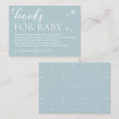 Minimalistische moderne Hallo Baby shower boeken v Notitiekaartje (Voorkant / Achterkant)