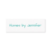 Minimalistische moderne handgeschreven Turquoise P