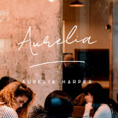 Minimalistische moderne handtekeningnaam voor klei raamsticker