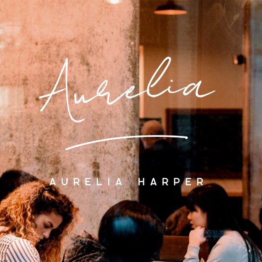 Minimalistische moderne handtekeningnaam voor klei raamsticker