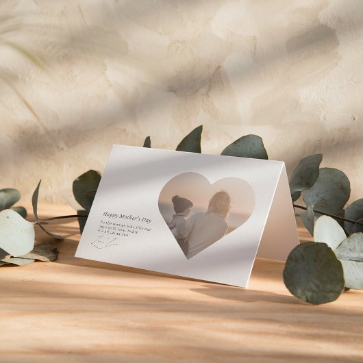 Minimalistische moderne Happy Moederdag vakantie K Feestdagen Kaart