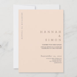 Minimalistische moderne herfst trouwkaart