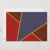 Minimalistische moderne herfsttrouwkaart (Achterkant)