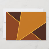 Minimalistische moderne herfsttrouwkaart (Achterkant)