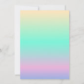 Minimalistische moderne holografische ombre bruilo kaart (Achterkant)